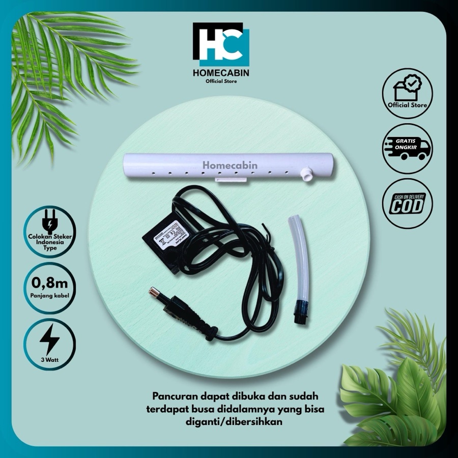 Paket Mesin Pompa Air Mini Aquarium dan Pipa Air Terjun Filter