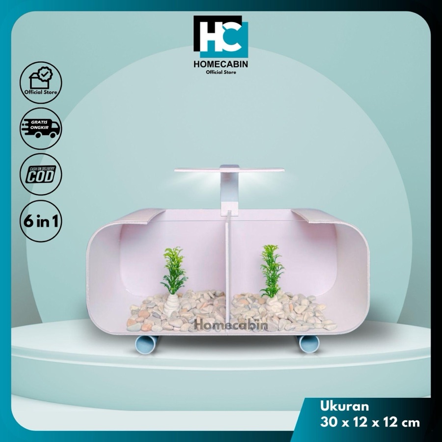 Aquarium Akrilik Fullset / Aquarium Cupang / Aquarium Mini